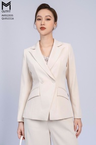 [Hà Nội] Áo vest Nữ hai túi chéo - màu be - Thời Trang MMoutfit