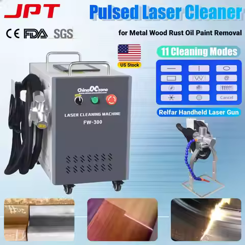 300W JPT Mopa Pulsed Laser Cleaning Machine Rust Oil Paint Removal for Metal Wood Laser Cleaner Clea