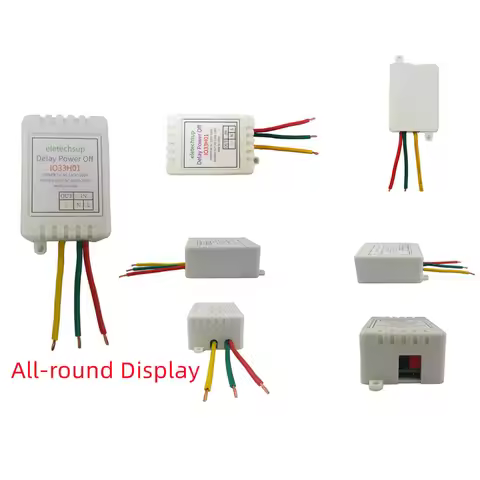 1-480Min Timer Adjustable Disconnect Delay Controller AC 110V 220V Power-ON Delay OFF Relay Switch 7