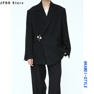 JPQQ Store ชุดสูทผู้ชายสุดหล่ออินเทรนด์ดีไซน์เฉพาะสำหรับฤดูใบไม้ผลิและฤดูร้อนของเสื้อลำลองชายเกาหลีช