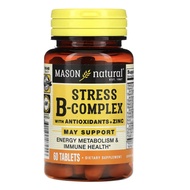 🇯🇵【Direct from Japan】Mason Natural Stress B-Complex with Antioxidants+Zinc 60 Tablets Supplements Vi