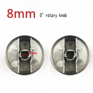 2pcs 6mm/8mm Metal Silver Kitchen Gas Stove Cooker Control Gas Knob (0° switch)