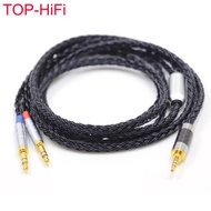 16 Cores For dual 3.5 Sony MDR-Z7 Z1R Z7M2 Headphone Balance Cable D7100 D7200 D600 4pin XLR  2.5mm Silver-Plated Upgrade Cable