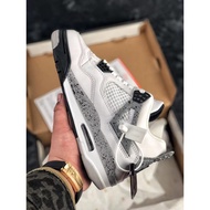 Auténtico  Nike Jordan 4 White Cement AJ4 Mens Shoes Mens Basketball Shoes