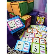 READY STOCK DADU POKET /DADU SAIZ BESAR DADU SAIZ 20X20 /KAD IMBAS SUKU KATA IQRA 100 PERKATAAN PERT