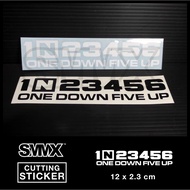 Cutting Sticker Motorcycle gear Oper Sticker Shift gear 1N23456