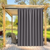 Outdoor Curtain Drape Blackout for Porch&amp;Beach&amp;Patio Rod Pocket