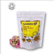 有機粉紅大馬士革玫瑰花茶