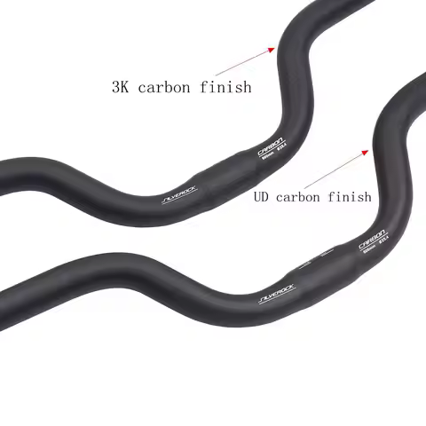 SILVEROCK Carbon M Type Handlebar, Mid Rise Bar, 25.4mm x 600mm, for Brompton 3Sixty PIKES JAVA Fnho