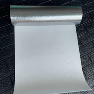 10m roll of 3D fabric-textured wall stickers, pre-glued with aluminum coating, width 50cm