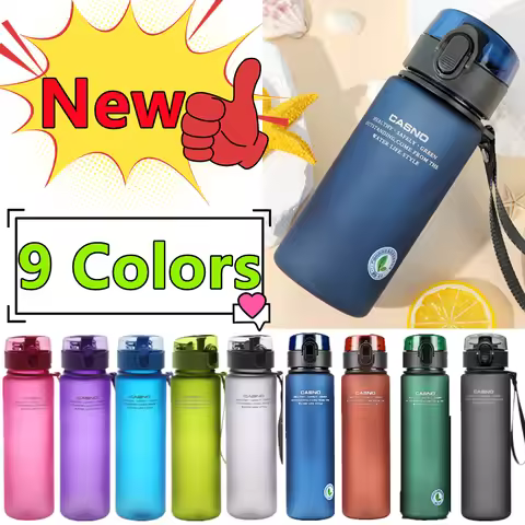 New 9 Colors BPA Free Leak Proof Sports Water Bottle High Quality Tour Hiking Portable My Favorite D
