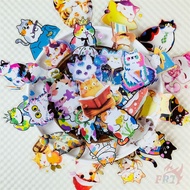 ❀ Q Watercolor Cats Series 02 PET Clear Stickers ❀ 50Pcs/Set DIY Fashion Waterproof Kids Rewards Sti