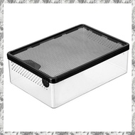 [I O J E] Transparent Reptile Feeding Box Amphibian Insect Reptile Breeding Box Ventilation Hatching