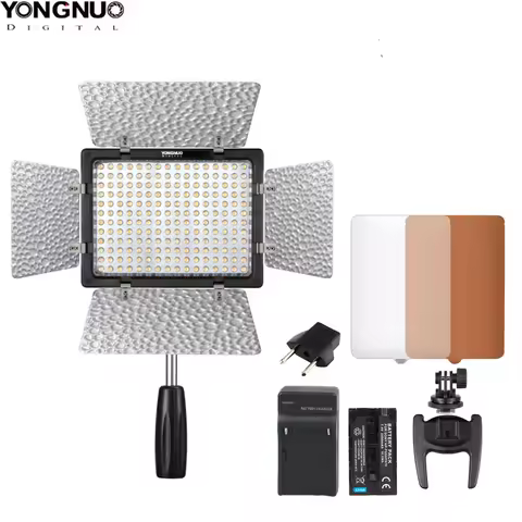 YONGNUO YN160III YN-160III Pro LED Video Light 5600K 12W Optional Accessories for Photography Video 