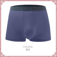 HLA (3pcs) Soft Solid Colour Soft Breathable Boxer Underwear Men