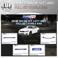 TYPE ONE 100% ORIGINAL BMW F83 M4 14Y 3.0TT 4WD FULL SET STABLE BAR COLOUR BLUE CAR BODYKIT