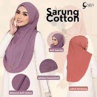 TUDUNG SARUNG SOUK COTTON | SOFT AWNING | SIZE M L XL | comfortable and stylish OUT FIT SARIMA hijab
