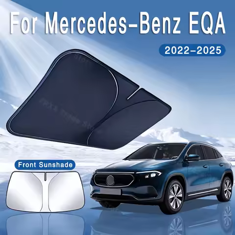 For Mercedes-Benz EQA 2022~2025 Foldable Car Sun Visor Front Windshield Sunshade Heat Insulation Sum