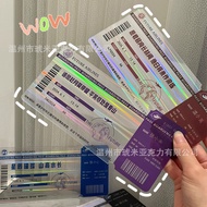 亚克力登机牌毕业礼物透卡留念票根创意镭射飞机票朋友周边小卡Acrylic boarding pass graduation gift through card souvenir ticket xian