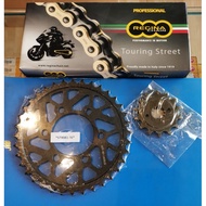 S-TEEL SPROCKET REGINA CHAIN SET HONDA CB250R "18-19" #SP