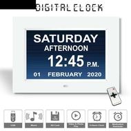 AUBREY1 Digital Clock Large Letter Day Month Year Table Large Time Dementia Alarm Clock