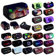50 Style Game Among Us Space Werewolf Double Flip Pencil Case Between Us Children's Pencil Bag Polye