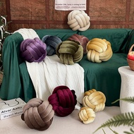 Knot Pillow Knot Ball Cushion Velvet Solid Color Pillows Home Decor Bedroom Sofa Waist Pillow Case
