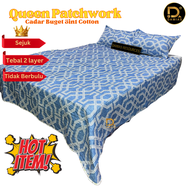 Cadar 3 In 1 Reject Kilang Kualiti Terbaik Patchwork Queen Size Bed Sheet AMIRA Collection