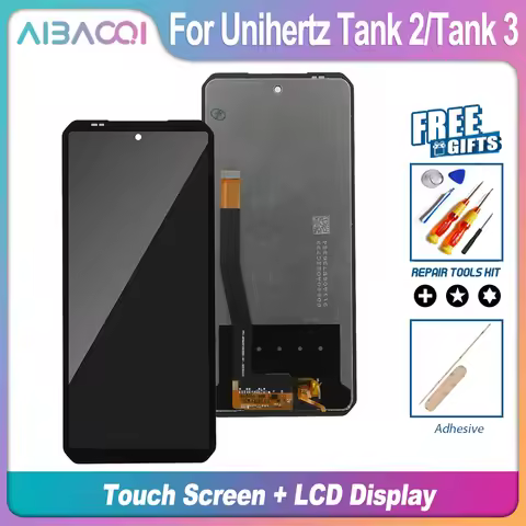 AiBaoQi Brand New Touch Screen + Unihertz Tank 3 Pro LCD Display Assembly Replacement Screen For Uni