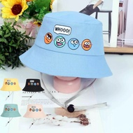 Boys Girls Sun Hat Kids Hat Fisherman Hats Bucket Cap Protection Sunshade Topi Budak Beach Topi Pant