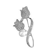 Bros Fashion Bunga Tulip / Bros Full Diamond / Brooch Flower Tulip