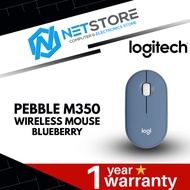 LOGITECH PEBBLE M350 WIRELESS MOUSE - BLUEBERRY - 910-006667