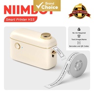 Niimbot H1s Label Printer with Tape, 0.5-inch Print Width Portable Mobile Editing Sticker Printer, C