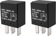 2X 4Pin Automotive Relay V23074-A1801-X17 5M5T-14B192-AA Compatible with Ford 12V