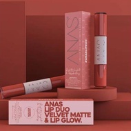 NEW ANAS LIP DUO (ANAS Velvet Matte Liquid Lipstick + ANAS Super Shine Lip Gloss) | Anas Cosmetic 25