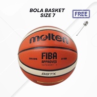 ORIGINAL BASKETBALL TRAINING BALL MOLTEN GG7X INDOOR OUTDOOR SIZE 7 LEATHER