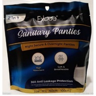 EXCUE SANITARY PANTIES Pad 2pcs Lady Sanitary Pants | 2pcs | Night Secure & Overnight Panties | High
