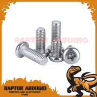 JP Cross M3x8 mm Screw Bolt silver metal screw 8mm 0.8cm