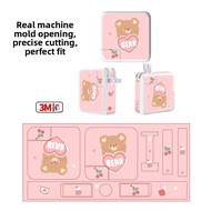 for Macbook Charger Sticker 45W Air Laptop Power Supply Cartoon Sticker Matte Protection