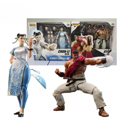 In Stock! 52TOYS Lightning Dance Street Fighter 6 Street Fighter Ryu Chun-Li Action Anime Figures Mo