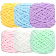 6 Chenille Yarn,Chunky Chenille Yarn for Crocheting,Chenille Fluffy Yarn,Chenille Chunky Yarn,Fluffy