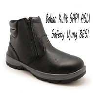 Sepatu Boots Safety Original Pria Kulit Sapi ASLI Arboo Kings Cheetah