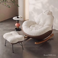 Living Room Sofa Single Sofa Rocking Leisure Chair Bedroom Home Balcony Recliner Red Adult Small Net
