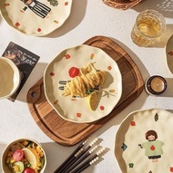 🍄全新Pakchoice原創設計 Mushroom Girl陶瓷餐具套裝(可入焗爐/微波爐/消毒櫃/洗碗機)