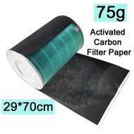 for xiaomi air purifier HEPA filter Activated carbon filter cloth fabric Increasing the service life of filter 29*70cm