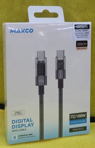 Maxco Type C To Type C 100w 顯示屏快充數據線