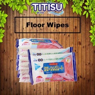 [20pcs] Tisu Lantai Floor Mopping Wet Wipes Disposable Floor Cleaning Wipes Mop Wipes Replacement We