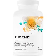 THORNE - Omega-3 with CoQ10 - Omega-3 Fatty Acids Supplement with CoQ10 - EPA and DHA - 90 Gelcaps