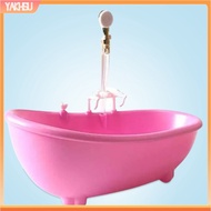 yakhsu|  Electric Doll Bathtub Exquisite Spouting Water Sound Portable Miniature Dollhouse Bathroom Bathtub for 1/6 Dolls