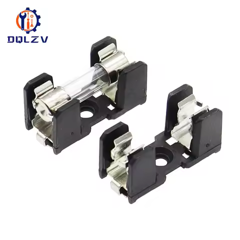 5PCS 5X20MM Glass Fuse Holders 5*20 10A 250V SMD insurance Panel Mount Fuse Holder